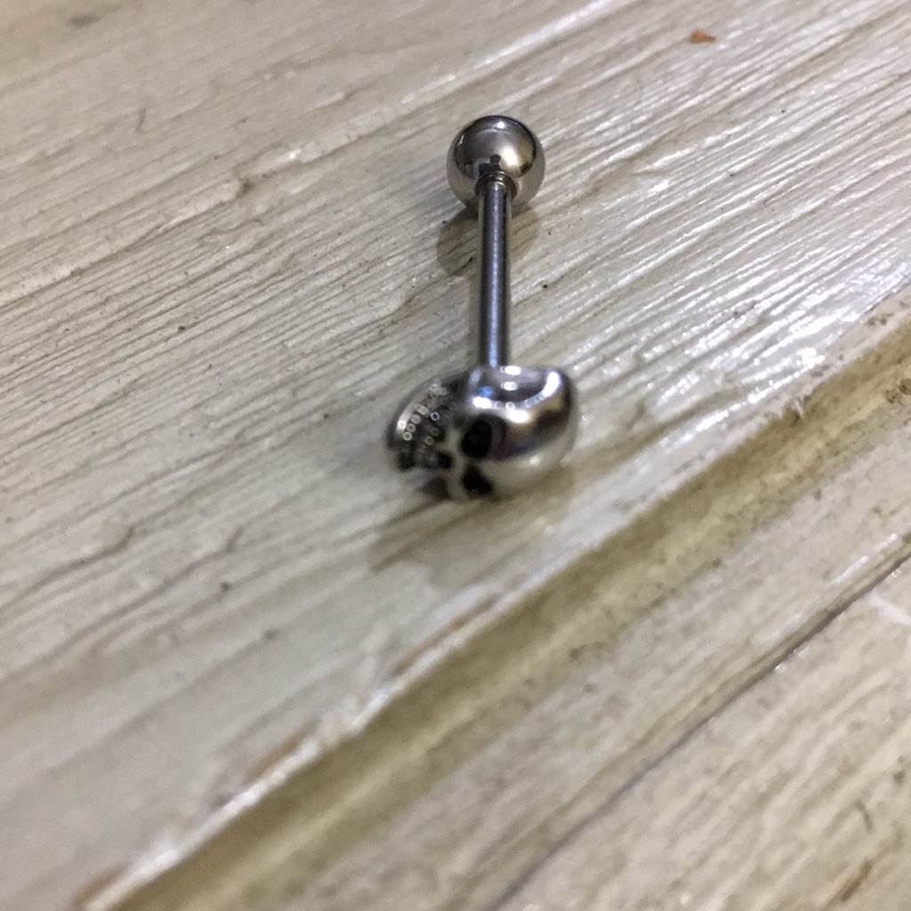 Skull Barbell Body Jewelry